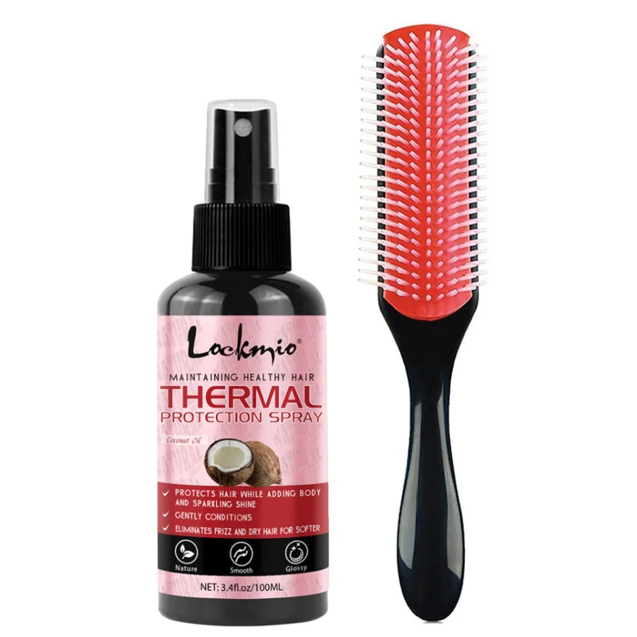 Heat Protectant Spray for Hair – Shields from Heat & UV, Adds Shine & Strength