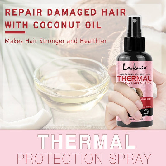 Heat Protectant Spray for Hair – Shields from Heat & UV, Adds Shine & Strength