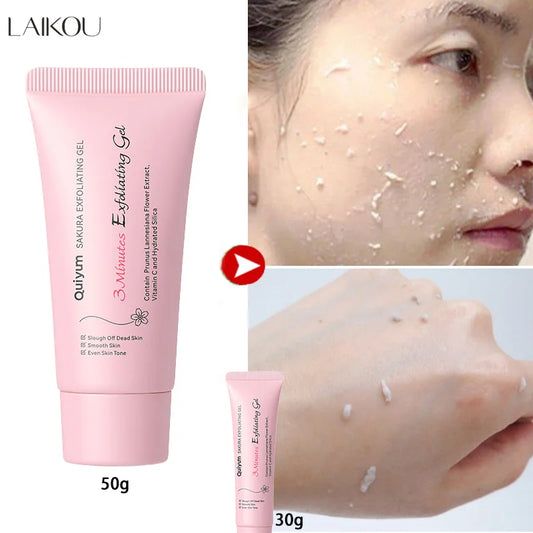 Sakura Peeling Gel – Exfoliating Face Scrub with Vitamin C & Hyaluronic Acid for Smooth, Glowing Skin
