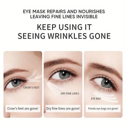 60pcs Seaweed Hyaluronic Acid Eye Mask – Anti-Aging, Dark Circle & Puffiness Treatment | Water Ice Levin Collagen Eye Patches