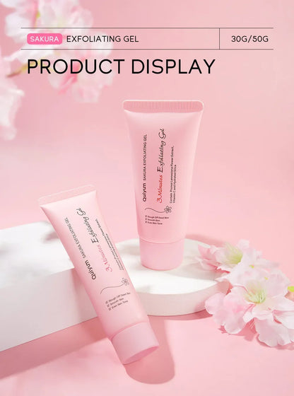 Sakura Peeling Gel – Exfoliating Face Scrub with Vitamin C & Hyaluronic Acid for Smooth, Glowing Skin