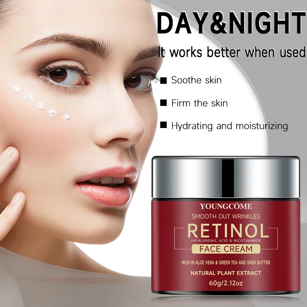 Retinol Face Cream – Anti-Wrinkle, Hydrating & Firming Moisturizer with Hyaluronic Acid & Collagen
