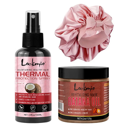 Heat Protectant Spray for Hair – Shields from Heat & UV, Adds Shine & Strength