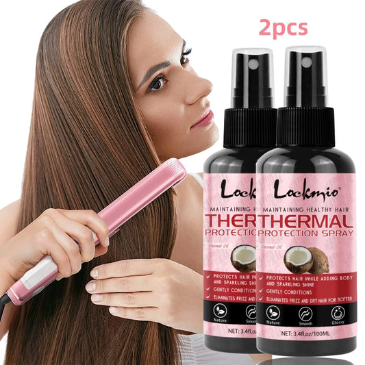 Heat Protectant Spray for Hair – Shields from Heat & UV, Adds Shine & Strength